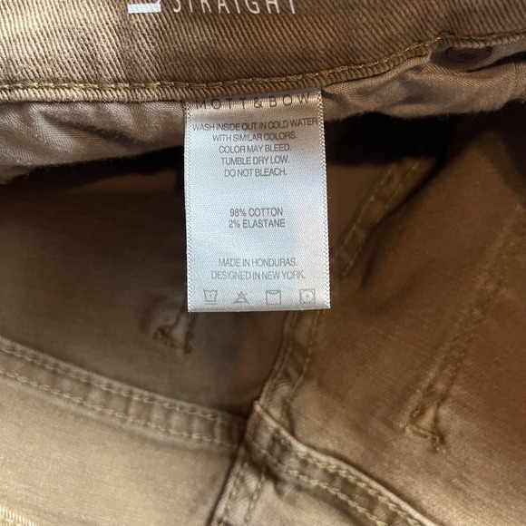 Mott & Bow Jeans Mens 34x29 Beige Straight Leg Stretch Denim Pants Casual Fit - Picture 8 of 11